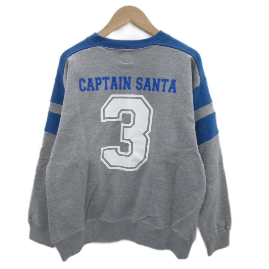 〈新品・未使用〉Captain Santa トレーナー（グレー） キャプテンサンタ CAPTAIN SANTA トレーナー スウェット S グレー ロゴ