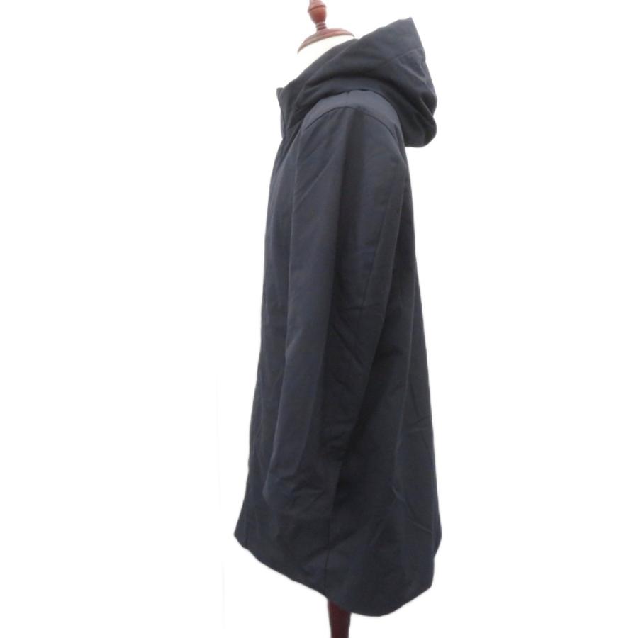 ユニクロ（UNIQLO） ダウンコート 上着 ロング丈 L 濃紺 ダーク 