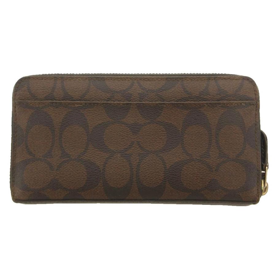 COACH（コーチ） 長財布 ロングウォレット ダークブラウン ラウンド 