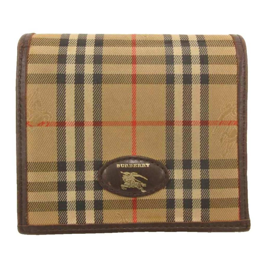 BURBERRY（バーバリー） 二つ折り財布 ウォレット がま口 ボタン開閉