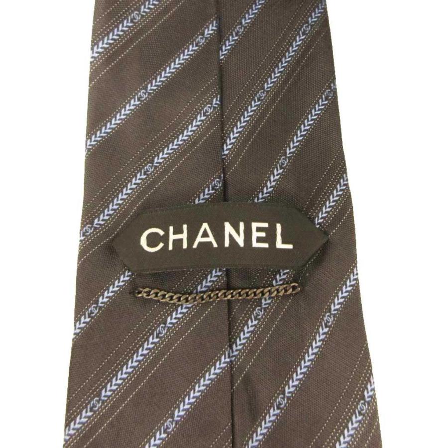 CHANEL（シャネル） ネクタイ レギュラータイ レジメンタルストライプ