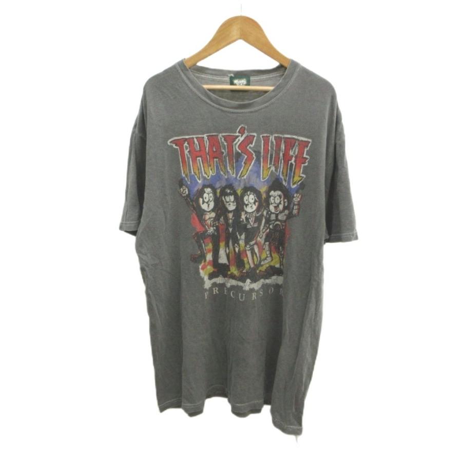 ザッツライフ THAT’S LIFE ザッツライフ That's Life Tシャツ L グレー クルーネック 半袖