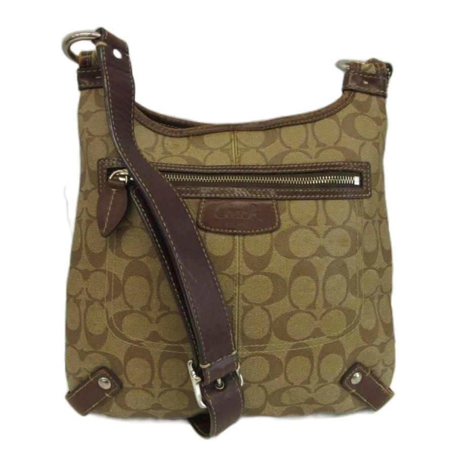 COACH Signature ショルダーバッグ ベージュ COACH（コーチ） ショルダーバッグ PVC レザー シグネチャー ロゴ