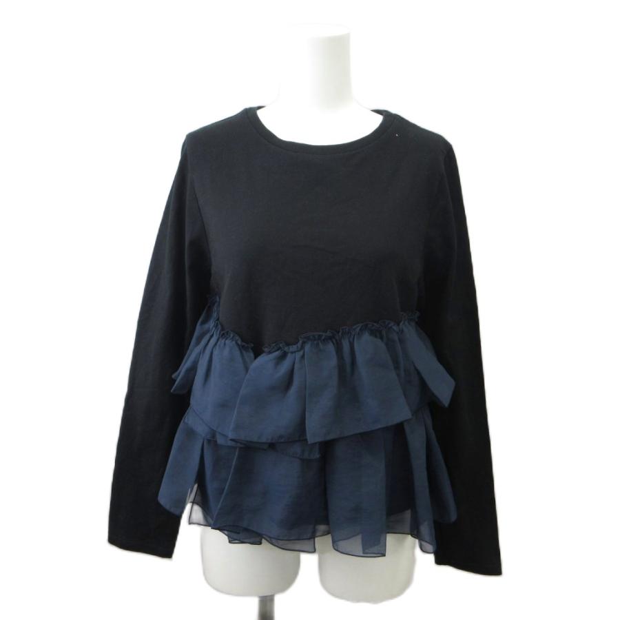 ヴィヴィアンタム VIVIENNE TAM カットソー 38 黒 ブラック 紺