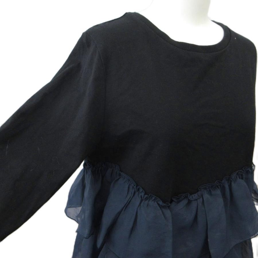 ヴィヴィアンタム VIVIENNE TAM カットソー 38 黒 ブラック 紺 