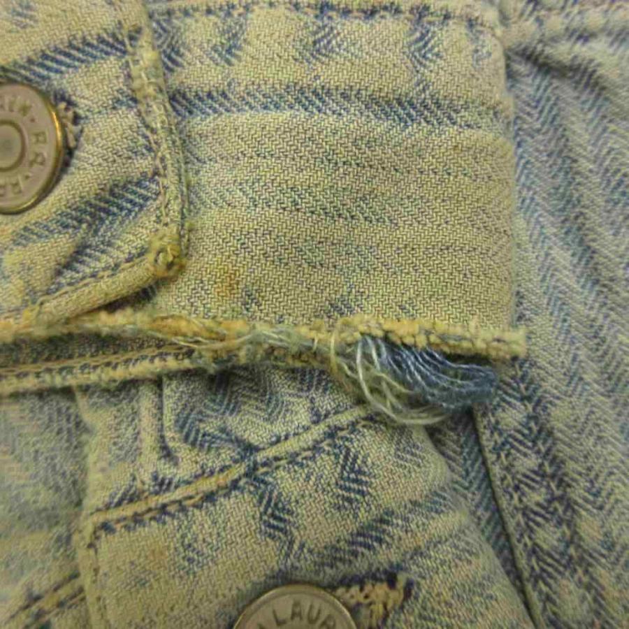 ダブルアールエル RRL 90s カバーオール デニムジャケット 上着 S 青