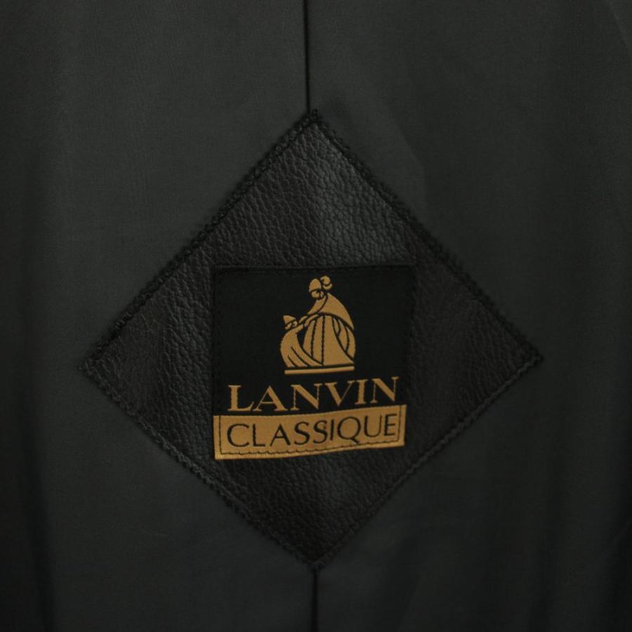 90sヴィンテージLANVINランバンクラシックデザイン革レザー襟コート ランバン LANVIN クラシック CLASSIQUE ヴィンテージ レザージャケット