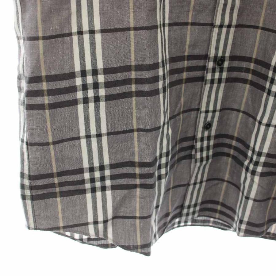 バーバリー ロンドン BURBERRY LONDON シャツ 半袖 チェック柄 M 