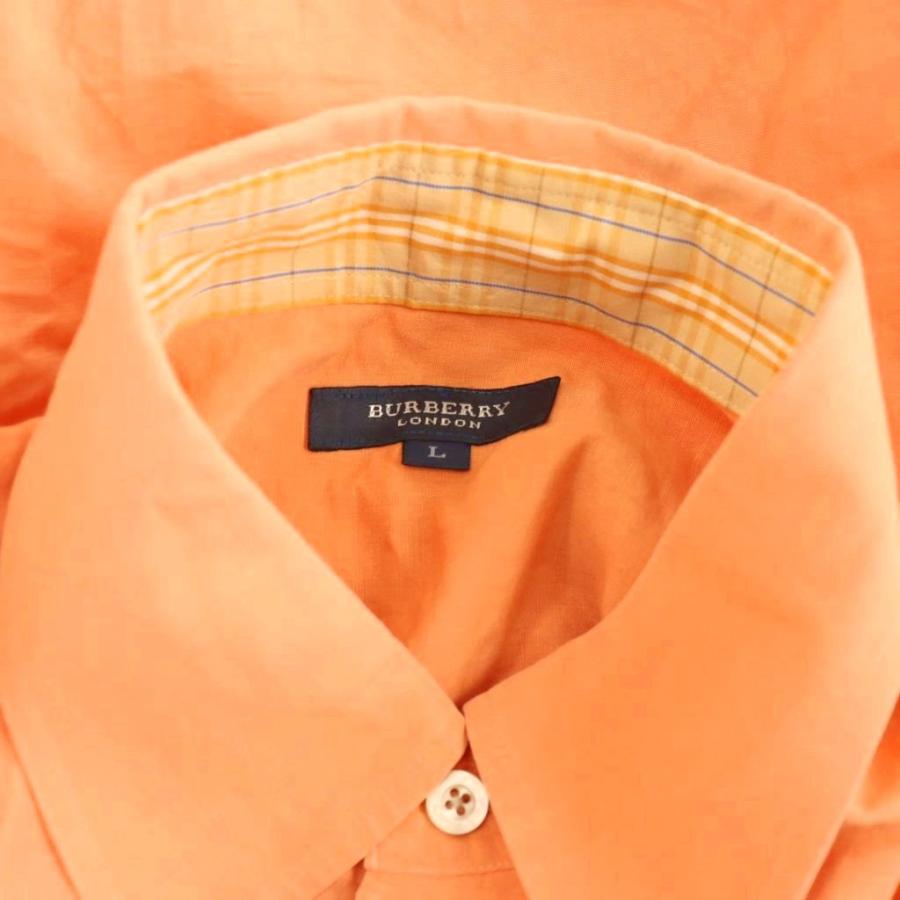 バーバリー ロンドン BURBERRY LONDON シャツ 半袖 リネン ボタン