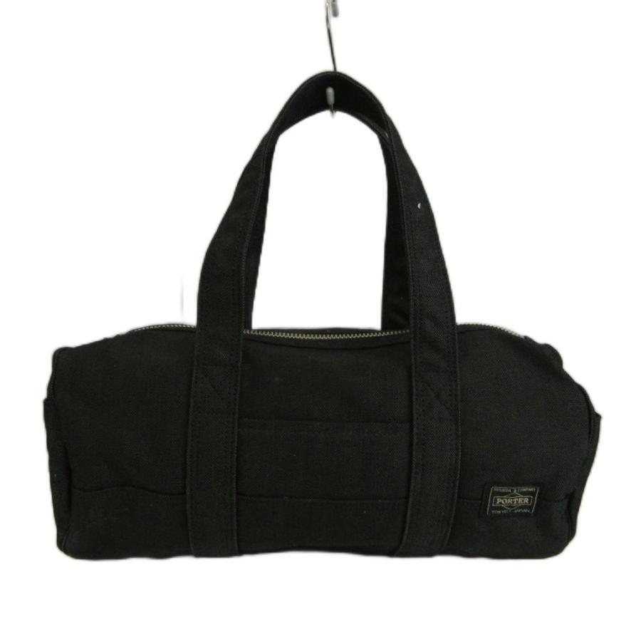 【美品】PORTER SMOKY ドラムバッグ ミニボストン 黒 PORTER ポーター 吉田カバン スモーキー SMOKY ミニボストンバッグ