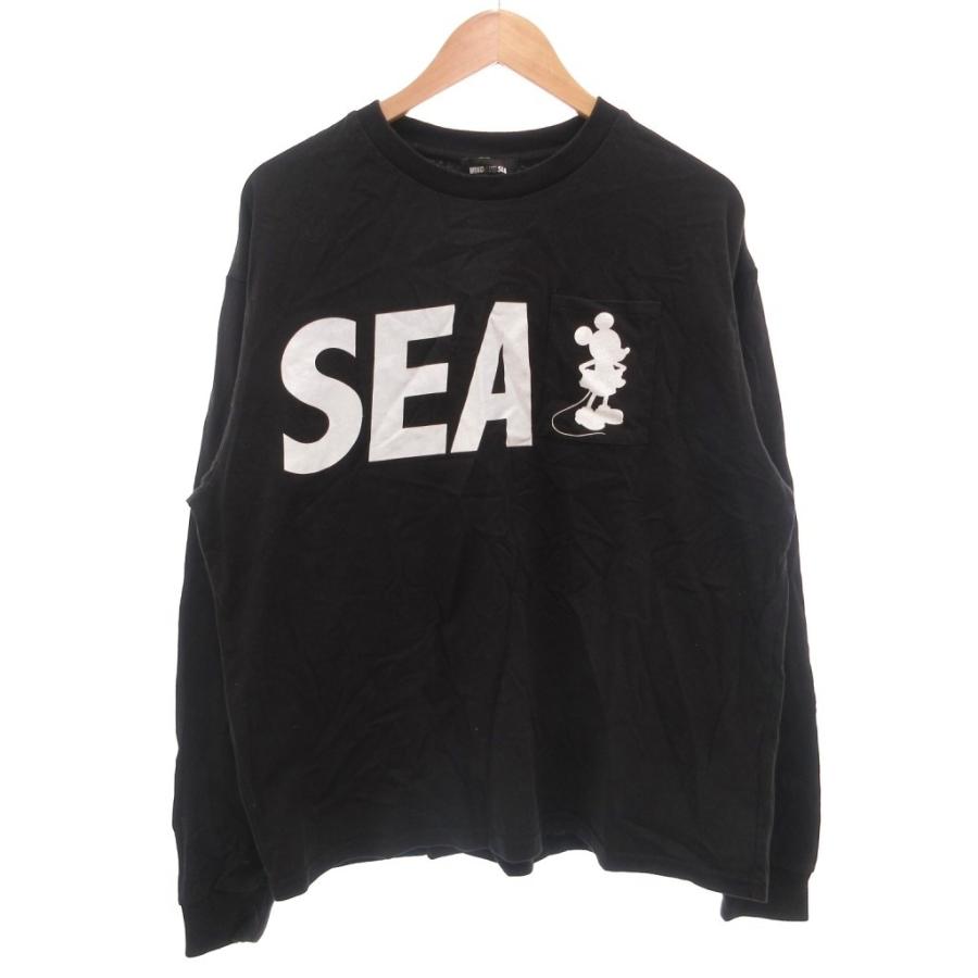 s*2様 新品 限定 WIND AND SEA ミッキーマウス ポケット Tシャ ウィンダンシー WIND AND SEA × ディズニー Disney ミッキーマウス