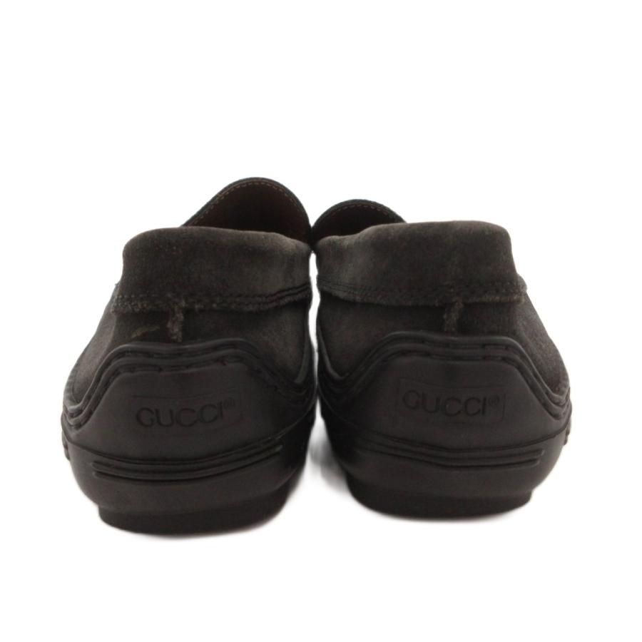 GUCCI（グッチ） ローファー スリッポン ホースビット スエード 黒