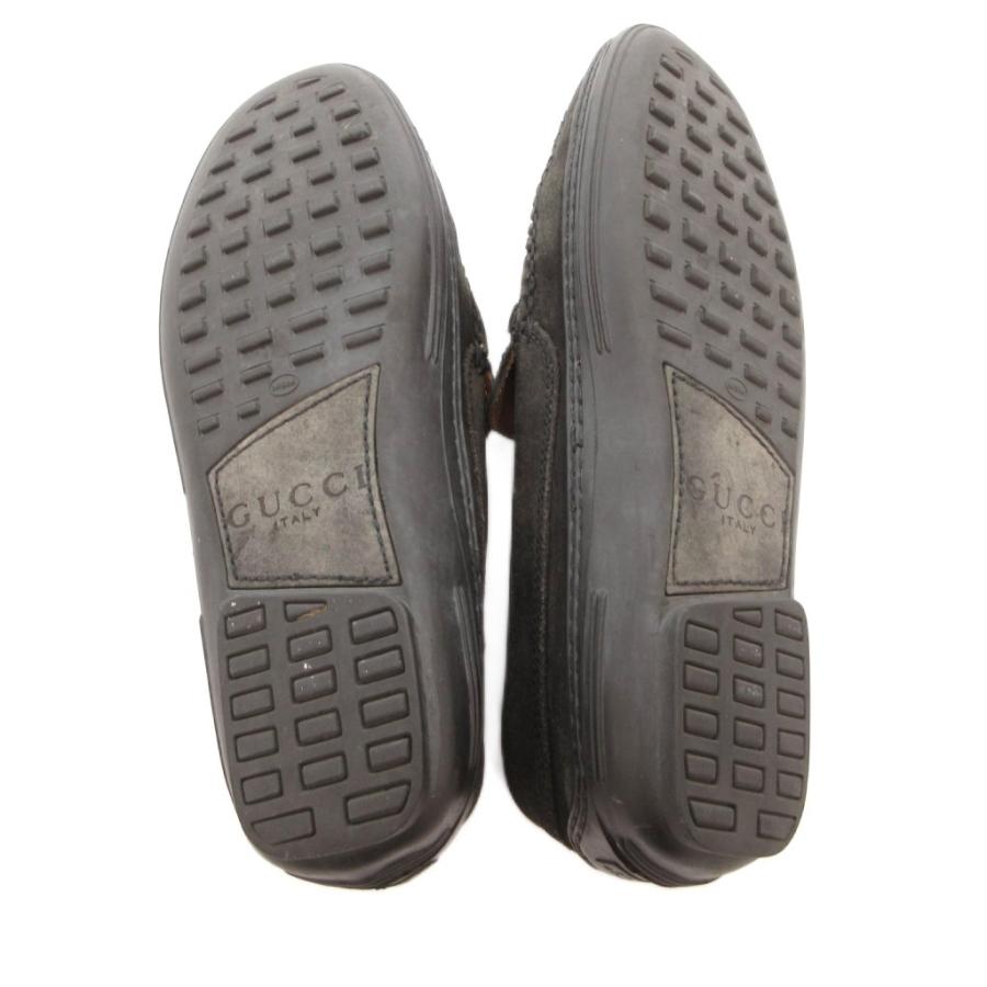 GUCCI（グッチ） ローファー スリッポン ホースビット スエード 黒