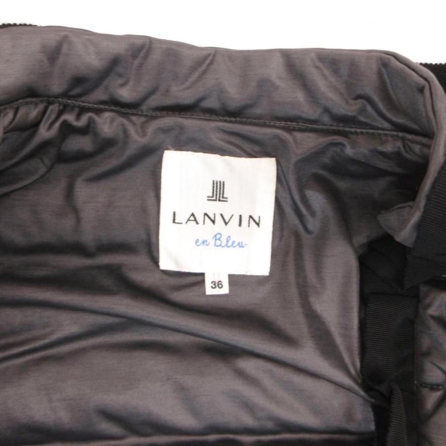 ランバンオンブルー LANVIN en Bleu ダウンジャケット フリルデザイン