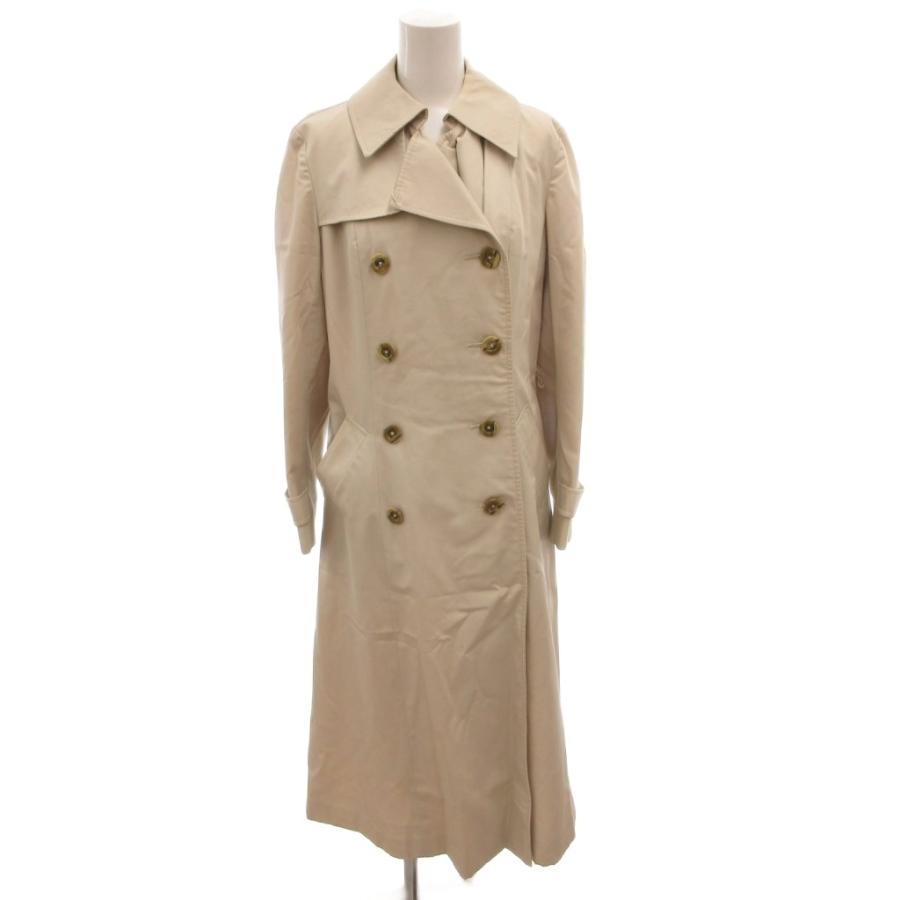 Aquascutum トレンチコート 34サイズ ベージュ アクアスキュータム AQUASCUTUM トレンチコート ダブル ベルト ロング