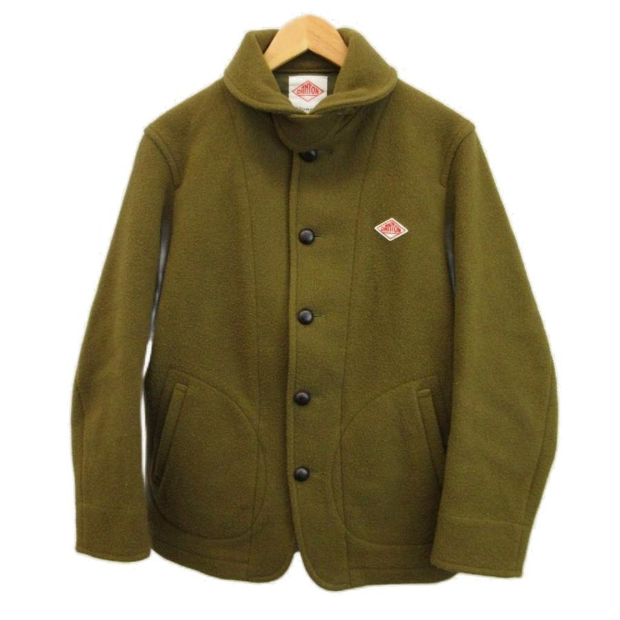 ダントン DANTON ウールモッサー丸襟ジャケット ショールカラー 42