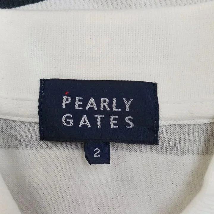 パーリーゲイツ PEARLY GATES ノースリーブポロシャツ ボーダー柄
