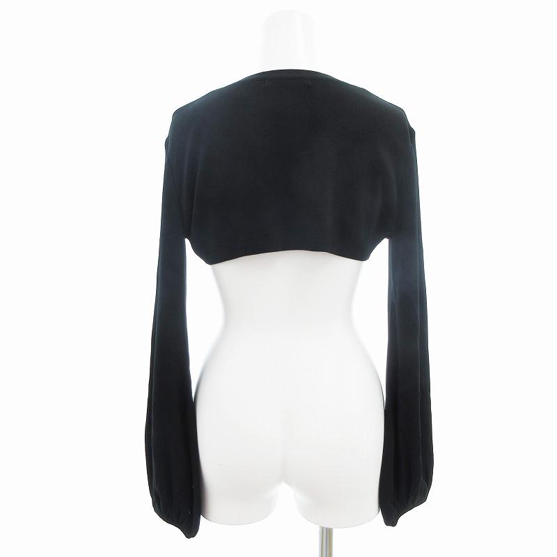 Rene ルネ　黒ボレロ　34 Rene（ルネ） Rene Basic ボレロ カーディガン ニット 34 S 黒
