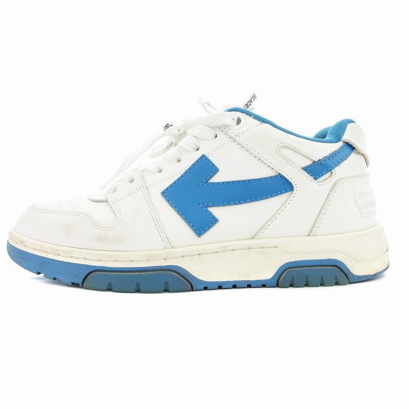 Off-White ハイカットスニーカー ホワイト/ブルー オフホワイト OFF WHITE Out of Office Low スニーカー シューズ