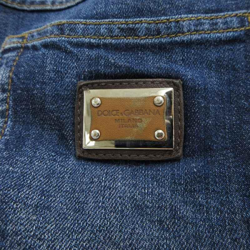 美品D&G デニムシャツ 半袖 40ドルガバジーンズ