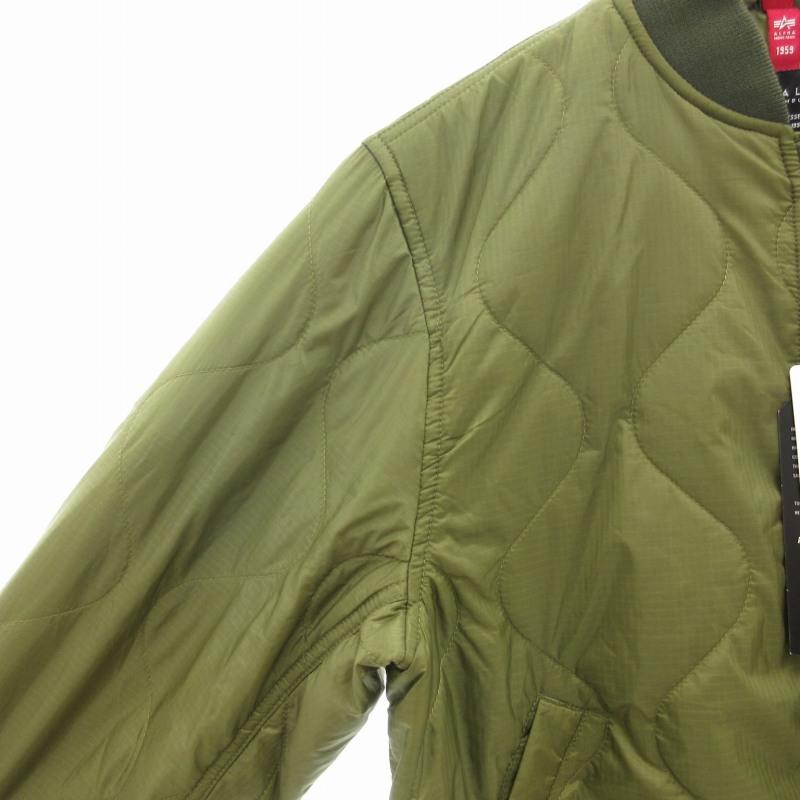 未使用品 アルファ ALPHA タグ付き MA-1 キルト フライトジャケット