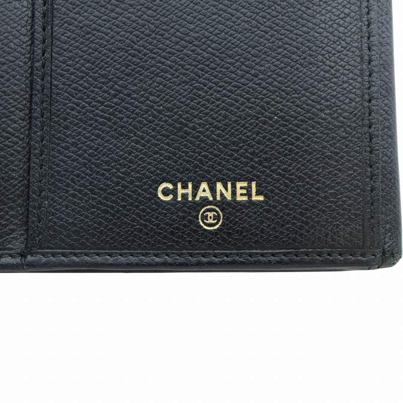 CHANEL シャネル 長財布 ウォレット Wホック レザー ココマーク