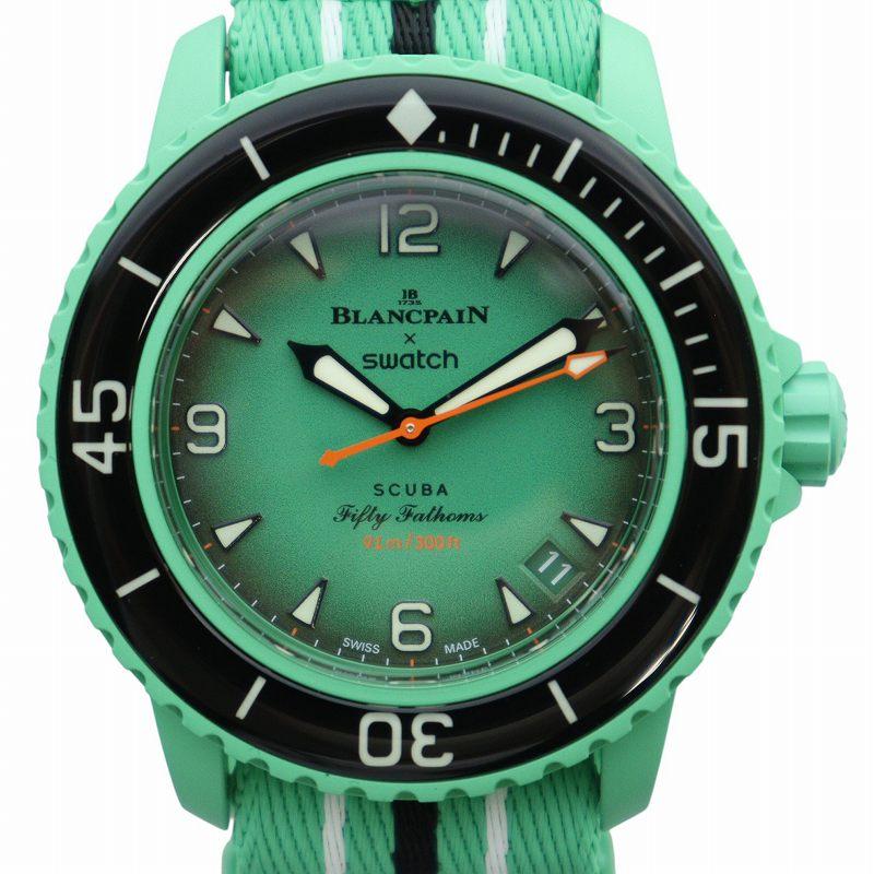 新品未使用　ブランパン　スウォッチ　インディアンオーシャン　グリーン スウォッチ SWATCH Blancpain INDIAN OCEAN 腕時計 ウォッチ