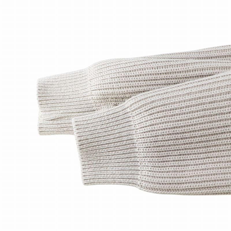 エンメティ EMMETI 異素材切替 ニット ムートン ダウンジャケット 長袖