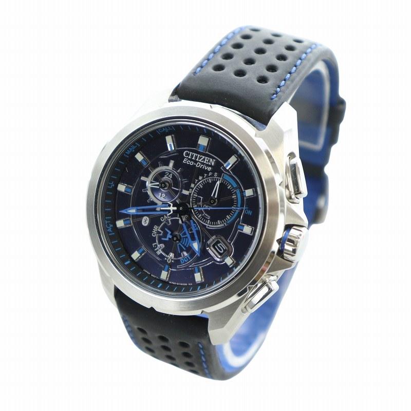 シチズン CITIZEN 腕時計 ウォッチ エコドライブ 黒文字盤 ロゴ クロノ  