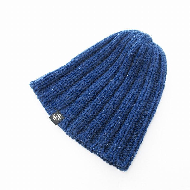STUSSY ステューシー ニット帽 キャップ ビーニー 青系 /UO