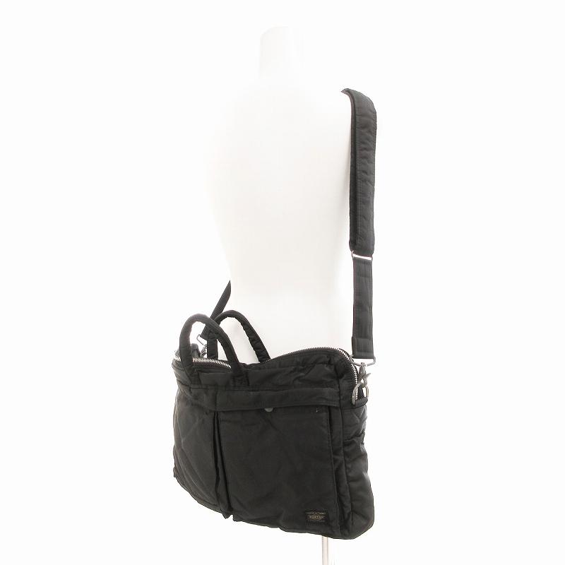 【極美品】PORTER タンカー ショルダーバッグ　2way ブリーフケース　黒 極美品】PORTER タンカー ショルダーバッグ 2way ブリーフケース