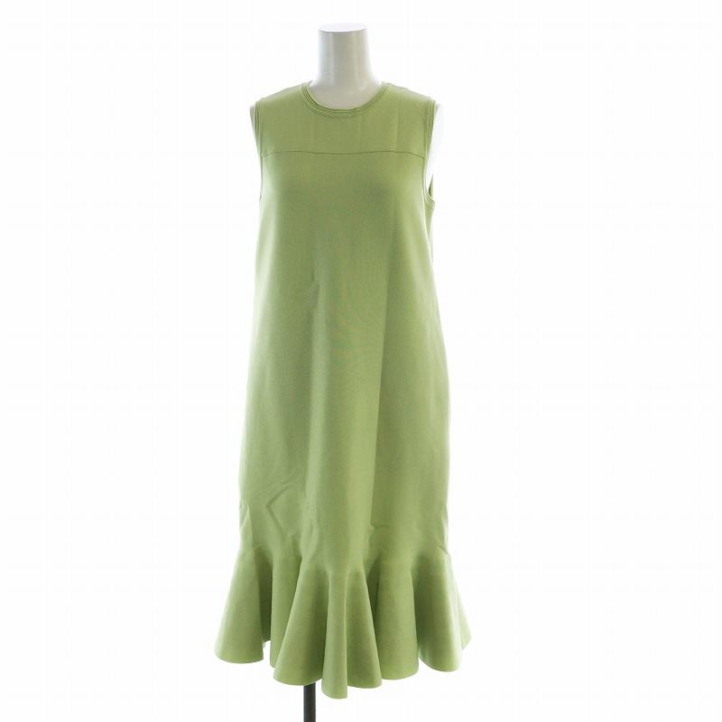 foxey ワンピース　グリーン　38 中古・古着通販】FOXEY (フォクシー) Knit Dress グリーン