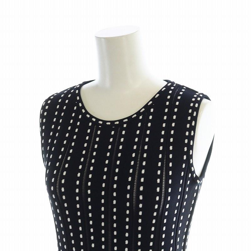 【未使用級】アントニーノヴァレンティ♡アナイ フレアニットワンピース ネイビー アナイ ANAYI アントニーノ ヴァレンティ 20SS ニットワンピース