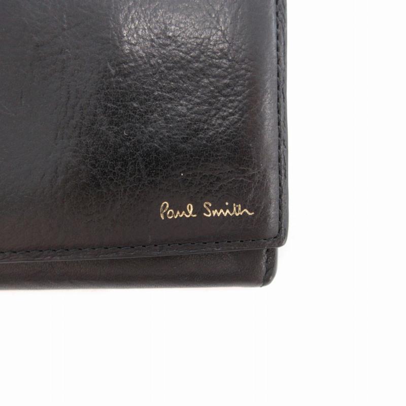ポールスミス PAUL SMITH 長財布 ウォレット レザー 黒 ブラック