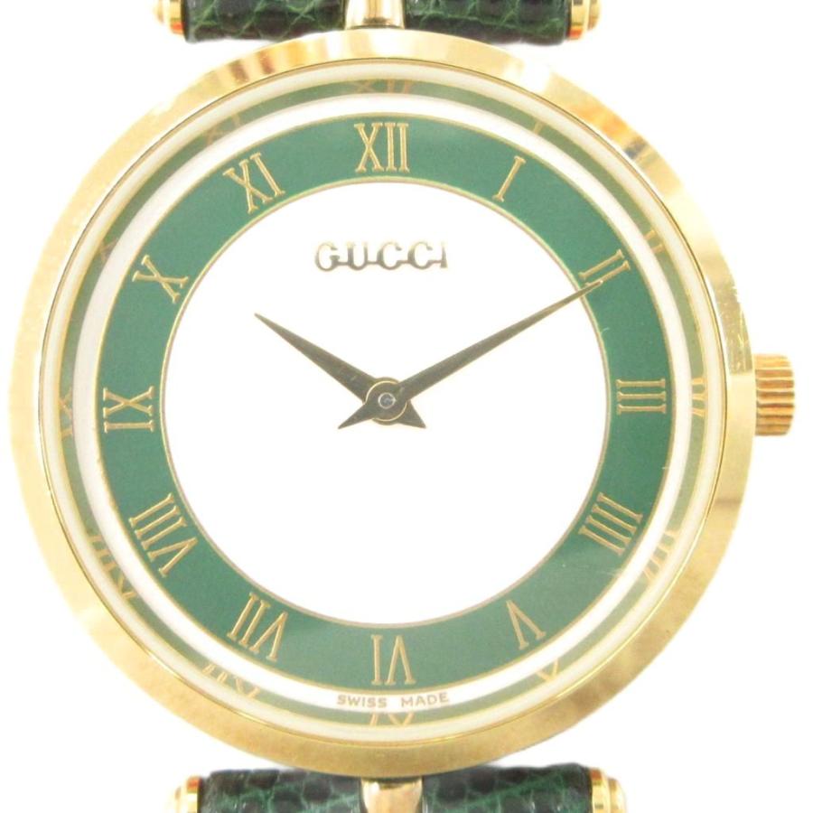 稼働 GUCCI グッチ シェリーライン 腕時計 3000L ゴールド ローマン GUCCI（グッチ） GUCCI 3000L 腕時計 ウォッチ ゴールドカラー 金色