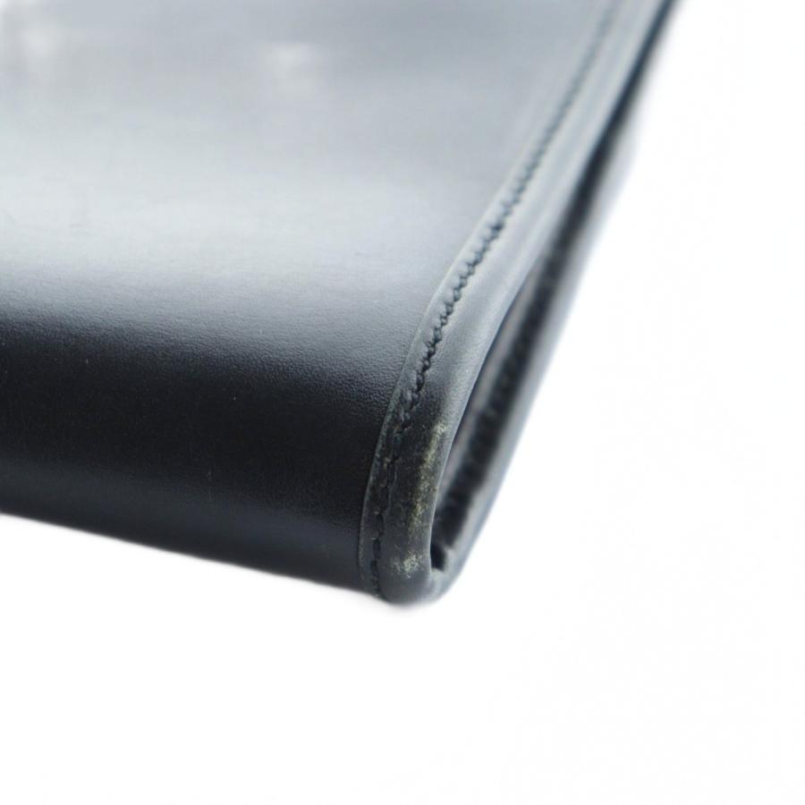 【中古】グッチ GUCCI オールドグッチ クラッチバッグ セカンドバッグ ロゴ フラップ レザー 黒 004・46・0355 GUCCI（グッチ） オールドグッチ クラッチバッグ セカンドバッグ ロゴ