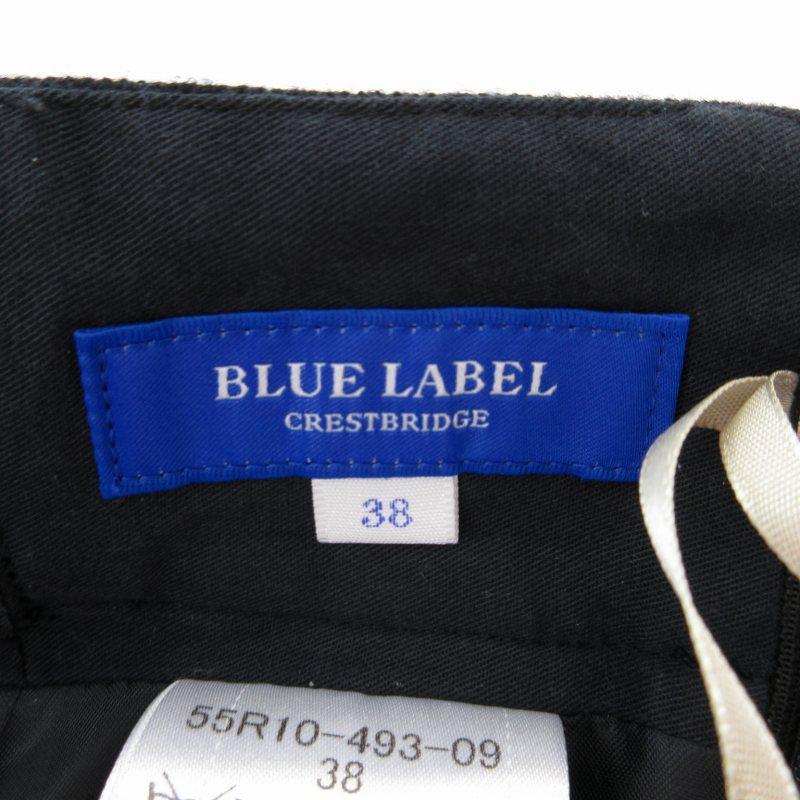 極美品　ブルーレーベルクレストブリッジ　ソフトサキソニーガウチョパンツ　サイズM BLUE LABEL CRESTBRIDGE（ブルーレーベルクレストブリッジ）の