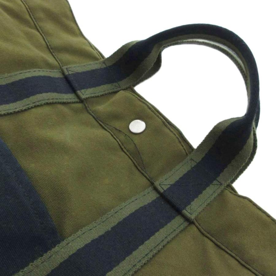 HERMES（エルメス） フールトゥ MM トートバッグ キャンバス カーキ 黒