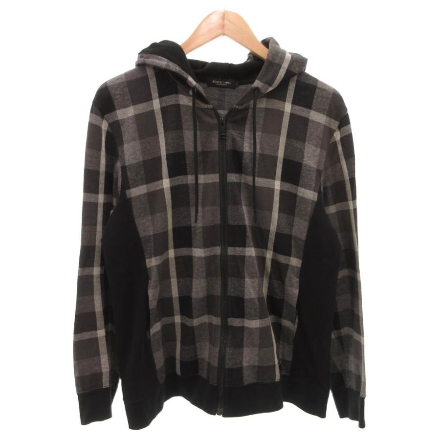 ブラックレーベルクレストブリッジ⭐︎パーカー⭐︎トレーナー⭐︎チェック柄⭐︎Lサイズ BLACK LABEL CRESTBRIDGE チェック柄トレーナー L ブラックレーベル