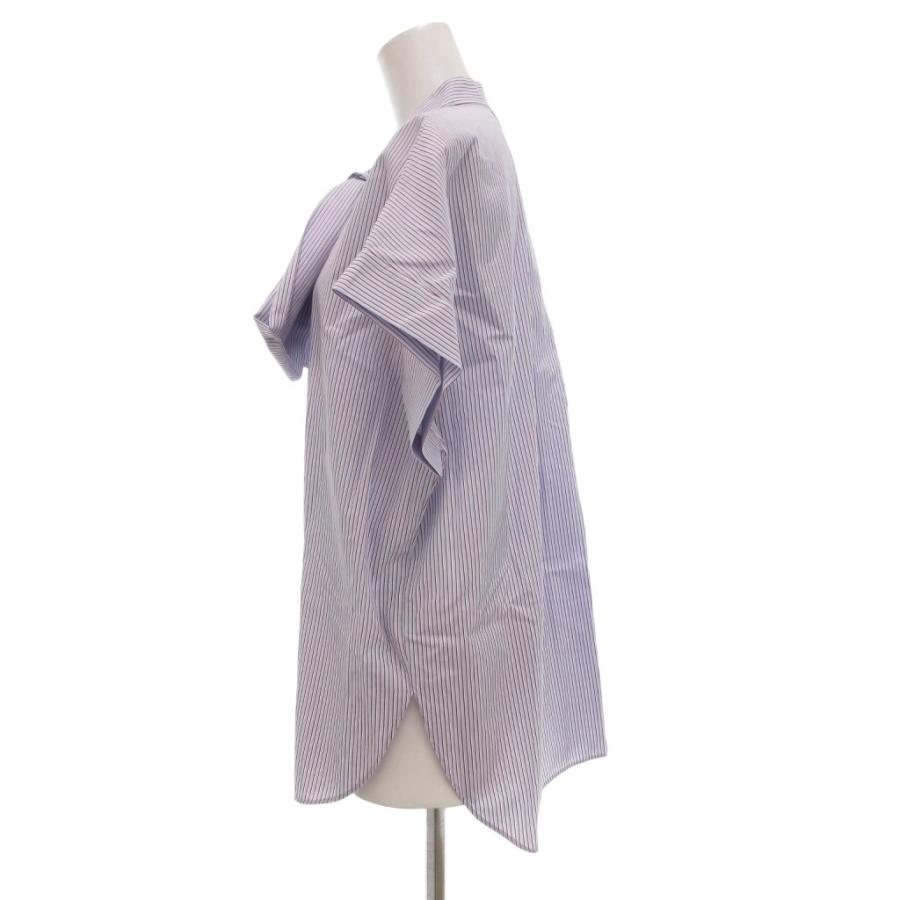 ドゥロワー Drawer 20SS コットンストライプリボンブラウス シャツ 36  