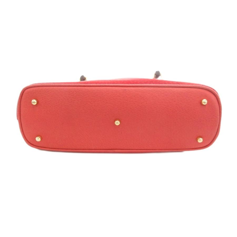 GUCCI（グッチ） バンブー ハンドバッグ スエード レッド /UO