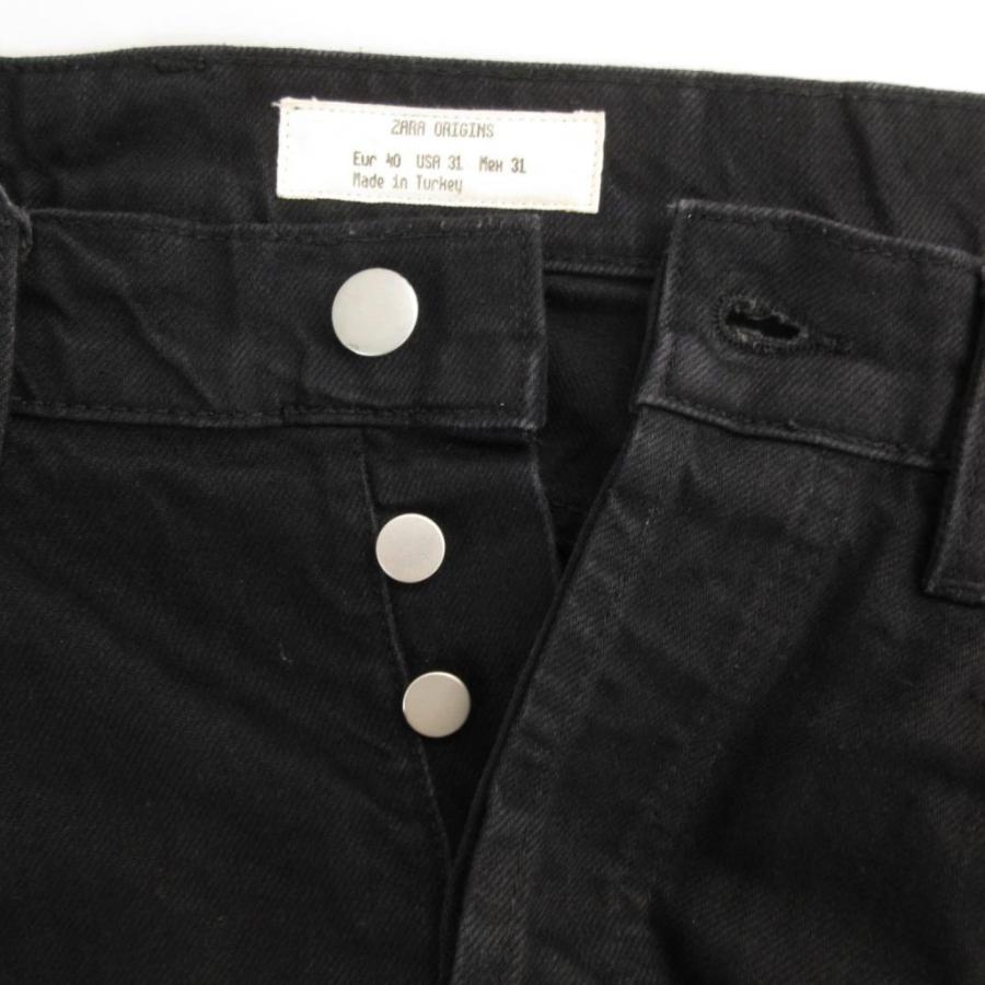 ZARA（ザラ） ZARA ORIGINS デニムパンツ ジーンズ 40 黒 ブラック