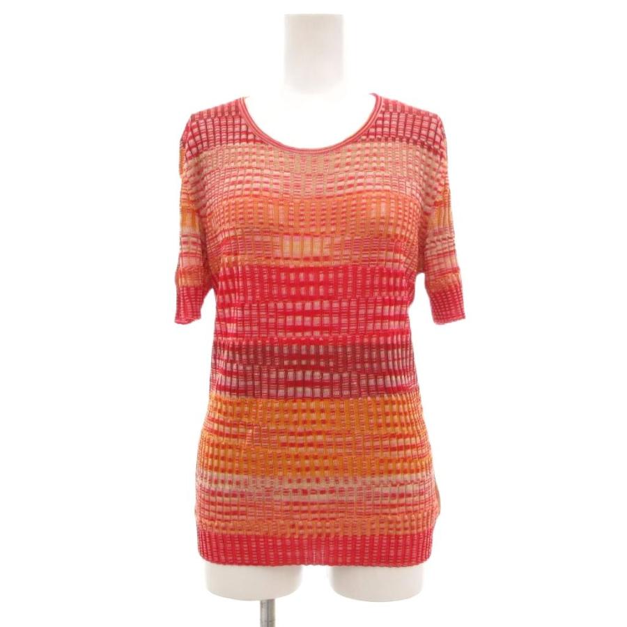 ミッソーニ MISSONI セットアップ ニット 半袖セーター ミディスカート 