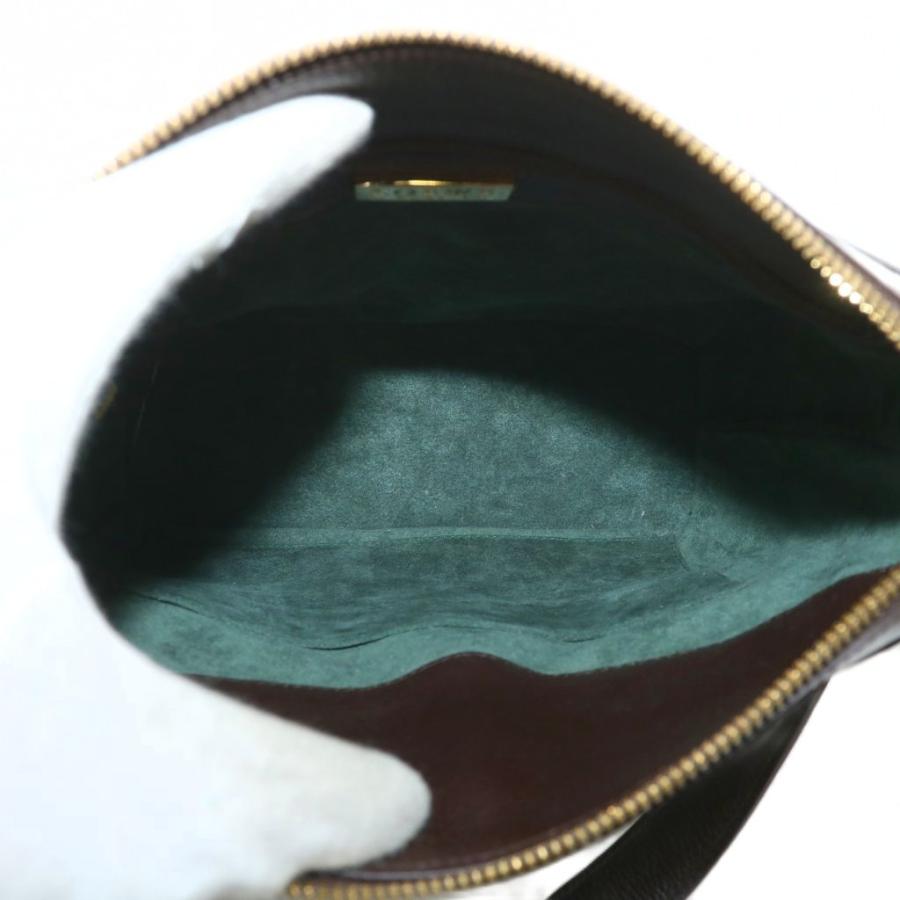 LOEWE ロエベ ショルダーバッグ レザー ロゴ 茶色 ブラウン /XZ □OH