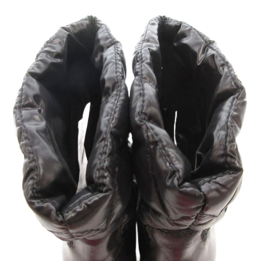 MONCLER（モンクレール） ショートブーツ ダウン ハイヒール ロゴ 38