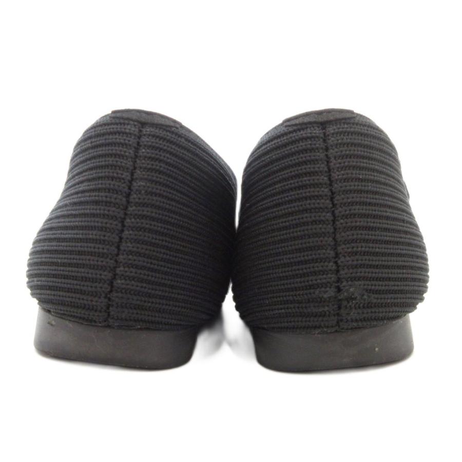 VIVAIA フラットシューズ　ニットパンプス スクエアトゥ 黒　ビバイア ビバイア VIVAIA フラットシューズ パンプス スクエアトゥ