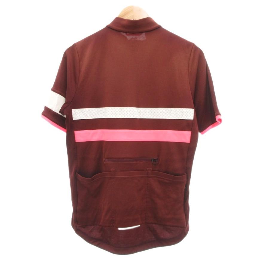 Rapha サイクルジャージ 半袖 ジップアップ L ボルドー /UO メンズ