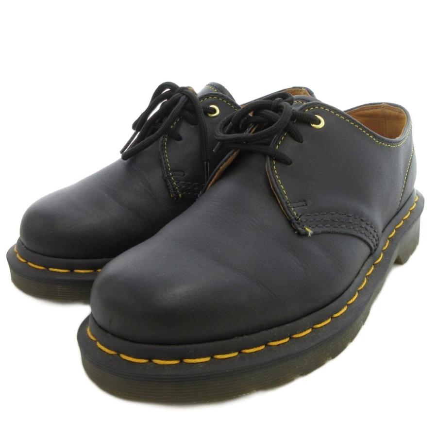 【中古】ドクターマーチン DR.MARTENS Yohji Yamamoto 3ホールシューズ 本革 レザー UK4 黒 ブラック 1461 YY GS Dr.Martens（ドクターマーチン） DR.MARTENS Yohji Yamamoto 3ホール