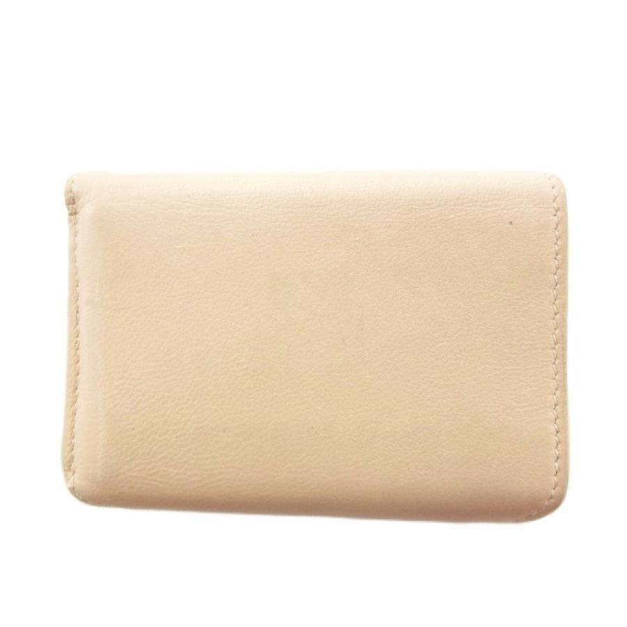 【中古】バレンシアガ BALENCIAGA エッセンシャル ミニ ウォレット 三つ折り財布 牛革 ライトベージュ 658337 /UO BALENCIAGA（バレンシアガ） エッセンシャル ミニ ウォレット 三つ折り