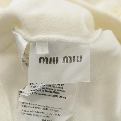 miu miu（ミュウミュウ） ロゴパッチ ポロ スウェット シャツ 長袖 S